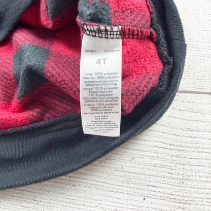 Just One You by Carter’s Toddler Sherpa Fleece Pullover Buffalo Plaid 1/4 Zip 4T