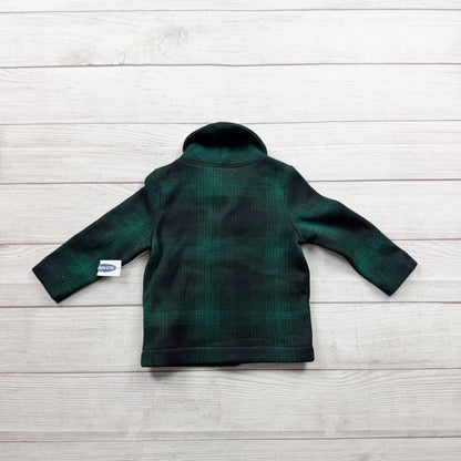 Old Navy Toddler Green Black Plaid Button Up Jacket Shacket NWT 18-24 Months