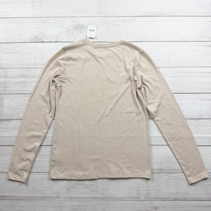 Crewcuts Girls Beige Graphic Turkey Long Sleeve Tee Cotton Blend NWT XL 12-14