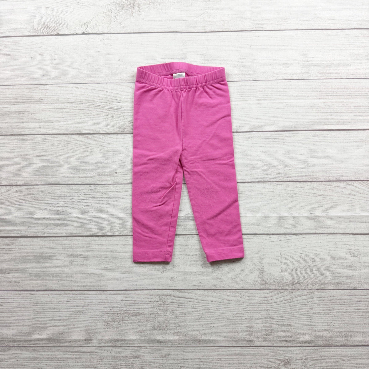 Hanna Andersson Girls Pink Elastic Waist Leggings 18-24 Months