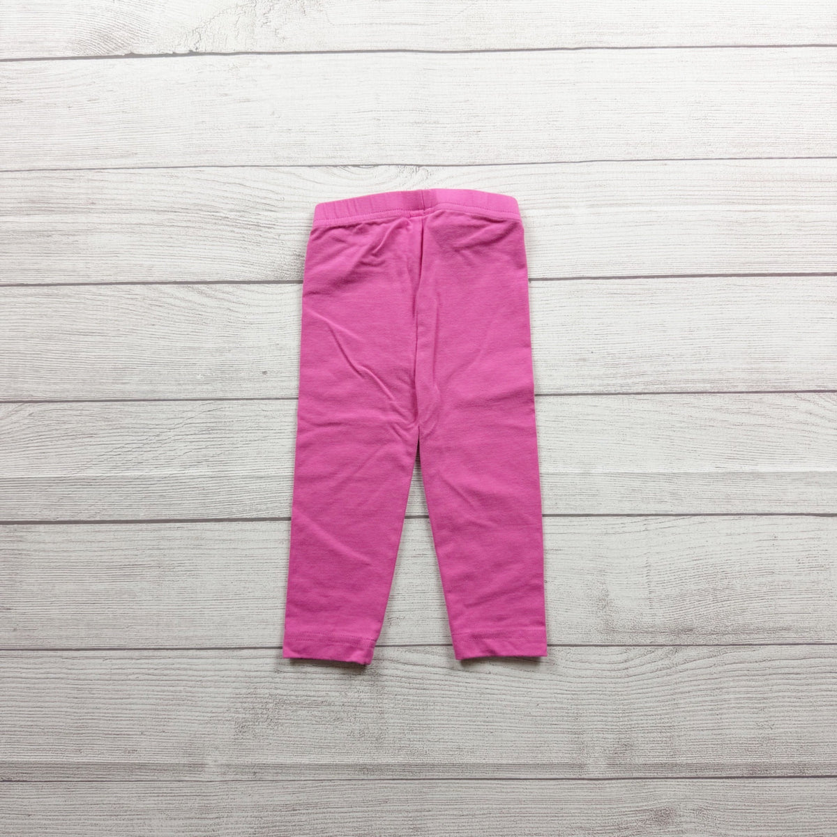 Hanna Andersson Girls Pink Elastic Waist Leggings 18-24 Months