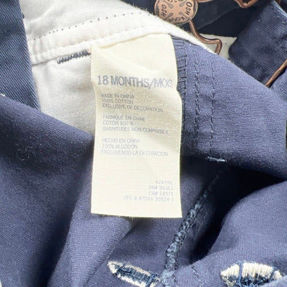 12-18M | Embroidered Overalls