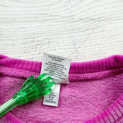 Jumping Beans Long Sleeve Pink Ribbed Cropped Sweater Girls Lightweight NWT 6