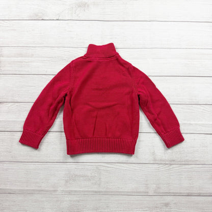 The Children’s Place Boys Fair Isle Sweater Snowflake Knit Henley Mock Neck 4