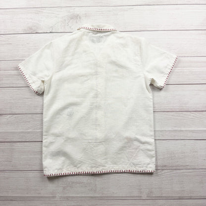 Old Navy x Disney Boys Embroidered Linen Short Set Outfit L 10-12