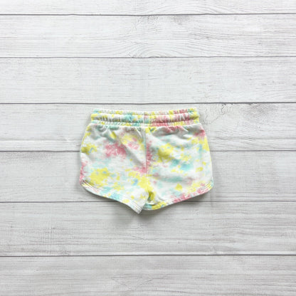 Cat & Jack Girls Tie Dye Elastic Waist Shorts Colorful Cotton Blend XS 4-5