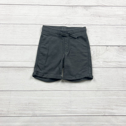 H&M Sweat Shorts Toddler Boys Dark Gray Pull On Pocket Shorts Rolled Hem 2T