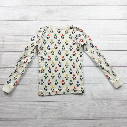 Hanna Andersson Organic Cotton Pajama Set Kids Gnome Print Holiday Snug Fit 8
