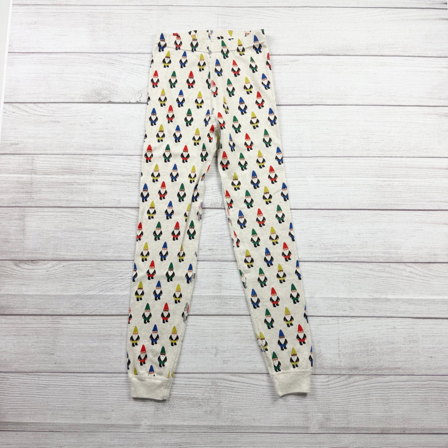 Hanna Andersson Organic Cotton Pajama Set Kids Gnome Print Holiday Snug Fit 8