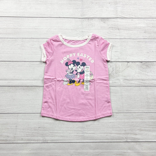 Disney Jumping Beans Girl Easter “Hoppy Easter” Minnie Mickey Tee NWT 4