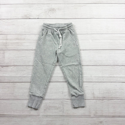 Little Wedgies Kids Jogger Sweatpants Gray Drawstring Cuffed Lounge Pants 4