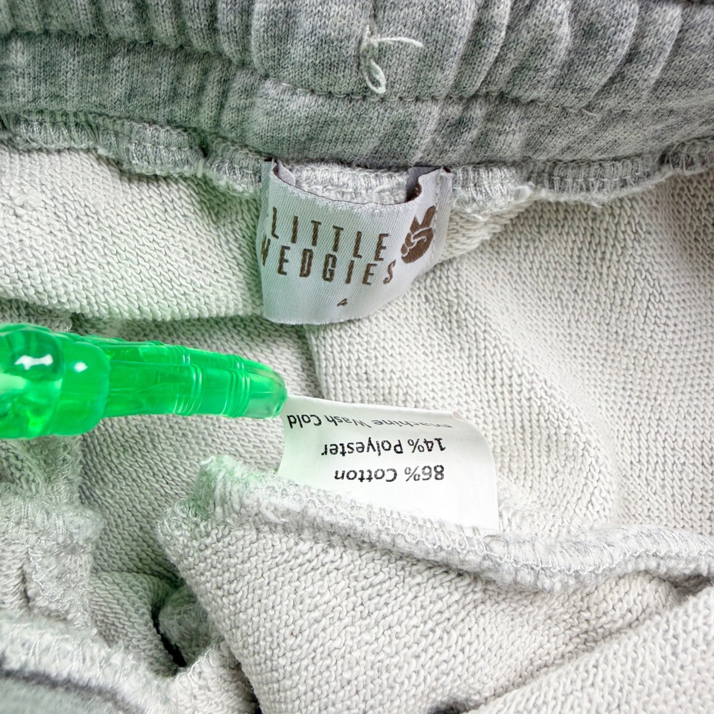 Little Wedgies Kids Jogger Sweatpants Gray Drawstring Cuffed Lounge Pants 4