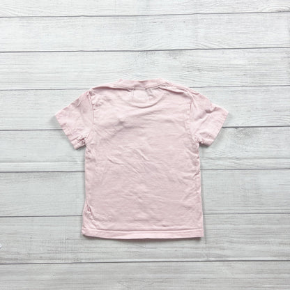 Hey Midori Japan Girls Pink Graphic Tee Short Sleeve 6-7