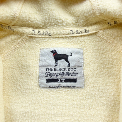 The Black Dog Legacy Collection Yellow Hoodie Sherpa Lined Paw Print 2T Toddler