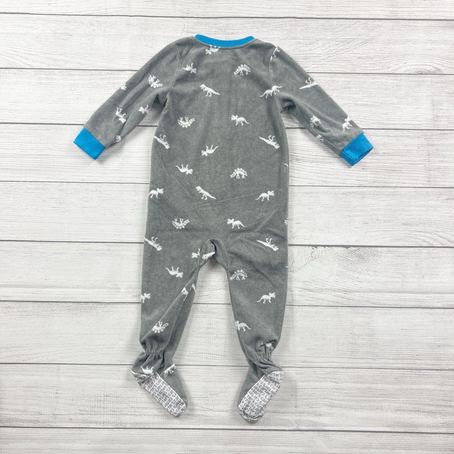 Carter’s Baby Fleece Footed Pajamas Dinosaur ROAR Zip Up Sleeper 18 Months