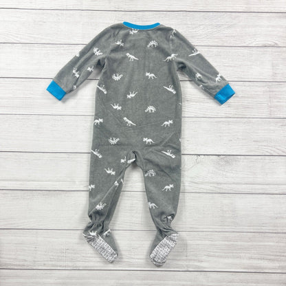 Carter’s Baby Fleece Footed Pajamas Dinosaur ROAR Zip Up Sleeper 18 Months