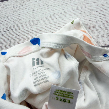 Tiny Citizen Organic Cotton Baby Sleep Sack White Multicolor Confetti 0-3 Months
