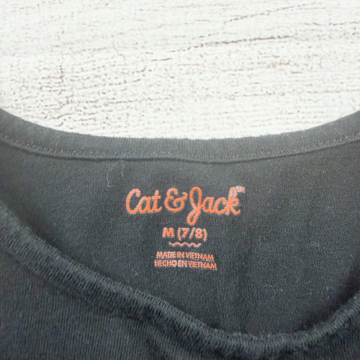 Cat & Jack Black Star Graphic Long Sleeve Pocket A-Line Dress Girls M 7-8