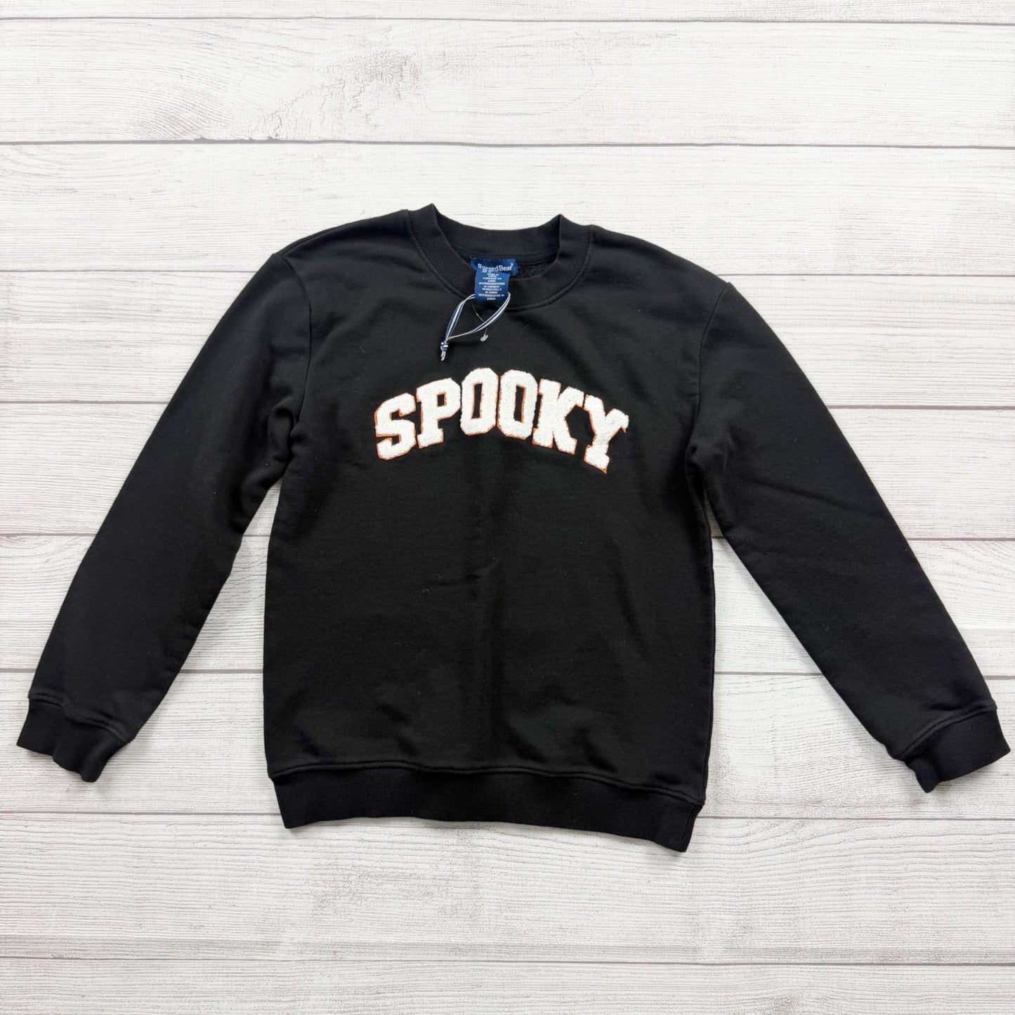 Rugged Bear Kids Spooky Sweatshirt Halloween Crewneck Pullover M 10-12