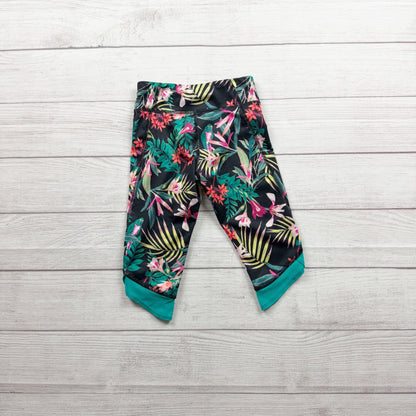 Old Navy Active Girls Tropical Print Athletic Capris Multicolor XS 5