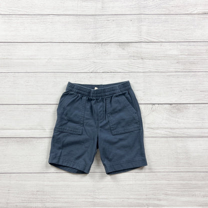 Tea Collection Kids Navy Blue Cotton Elastic Waist Shorts 3T