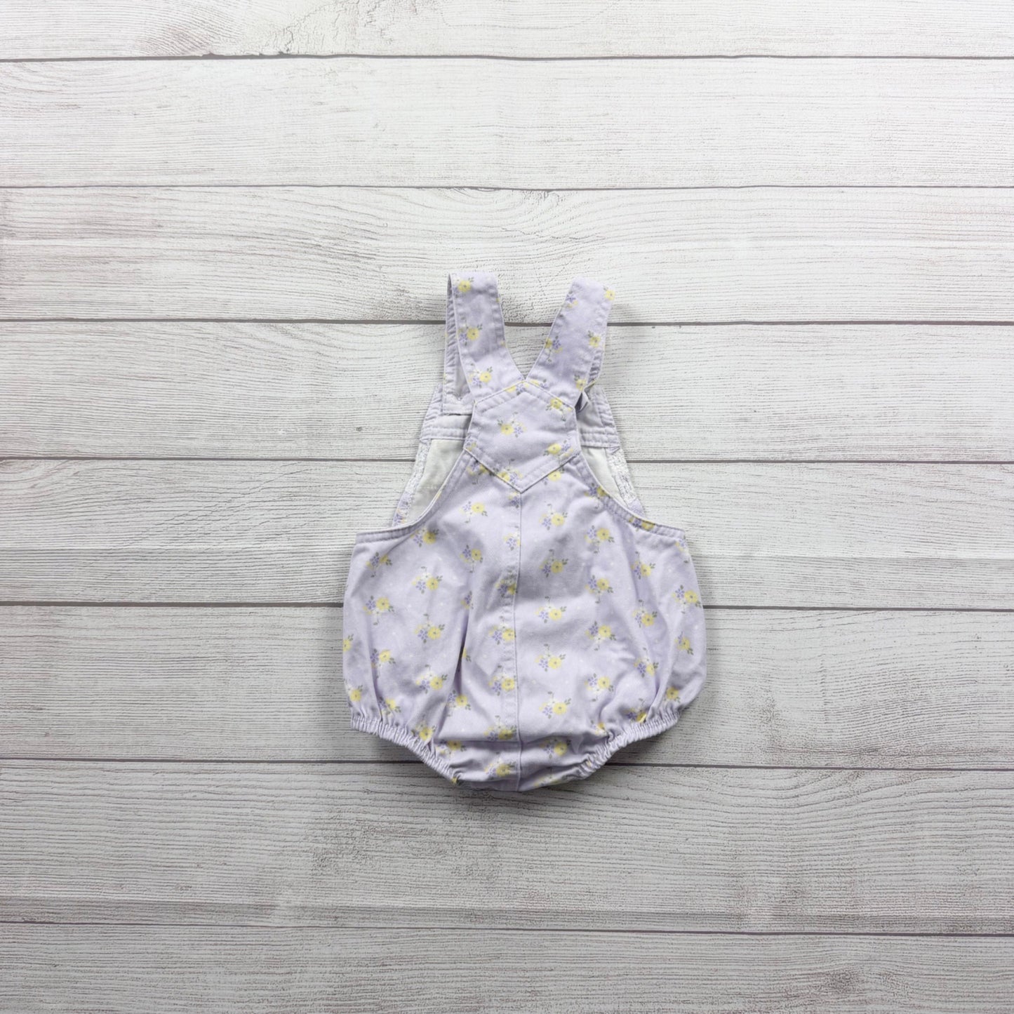 Baby Girl Floral Print Romper Shortalls Sleeveless Overalls 6-9 Months