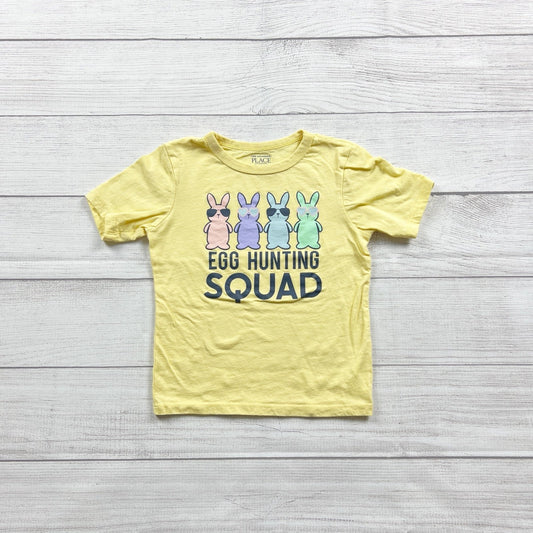 The Children’s Place Toddler Easter “Egg Hunting Squad” Bunny Graphic Tee 3T