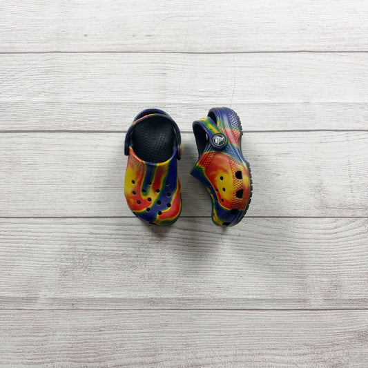 Crocs Kids Classic Tie Dye Clogs Comfort Lightweight Slip On Shoes 6