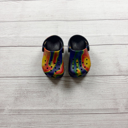Crocs Kids Classic Tie Dye Clogs Comfort Lightweight Slip On Shoes 6