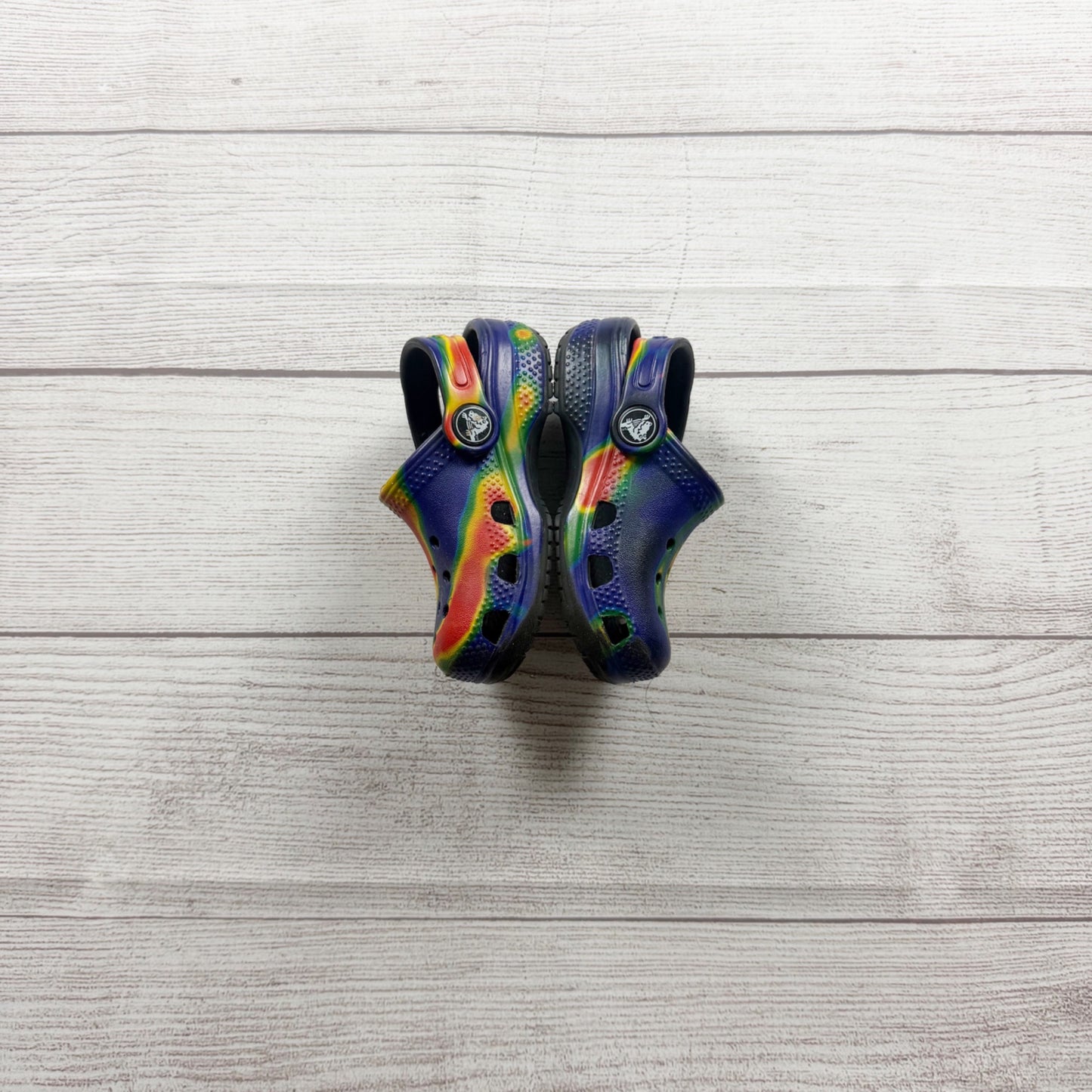 Crocs Kids Classic Tie Dye Clogs Comfort Lightweight Slip On Shoes 6