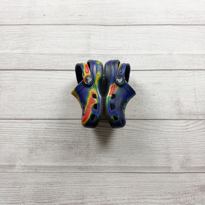 Crocs Kids Classic Tie Dye Clogs Comfort Lightweight Slip On Shoes 6