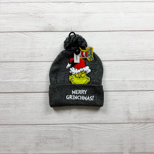 Old Navy Dr. Seuss Merry Grinchmas Grinch Pom Beanie Hat NWT One Size Youth