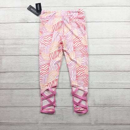 Ideoology Girls Leggings Multicolor Crisscross Detail Stretch NWT M 10-12