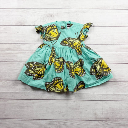 Tea Collection Butterfly Print Baby Dress Bloomers 12-18 Months