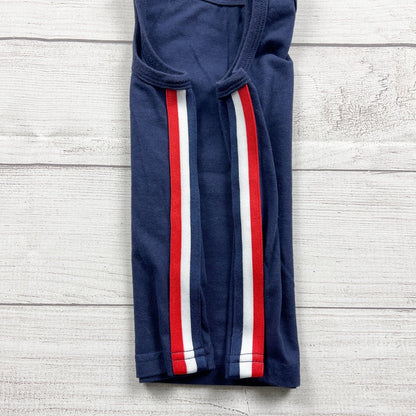Epic Threads Toddler Boys Navy Tank Top Red White Side Stripes Pocket 2T