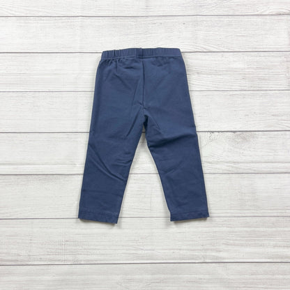 Hanna Andersson Girls Capri Leggings Blue Stretch Pants 5
