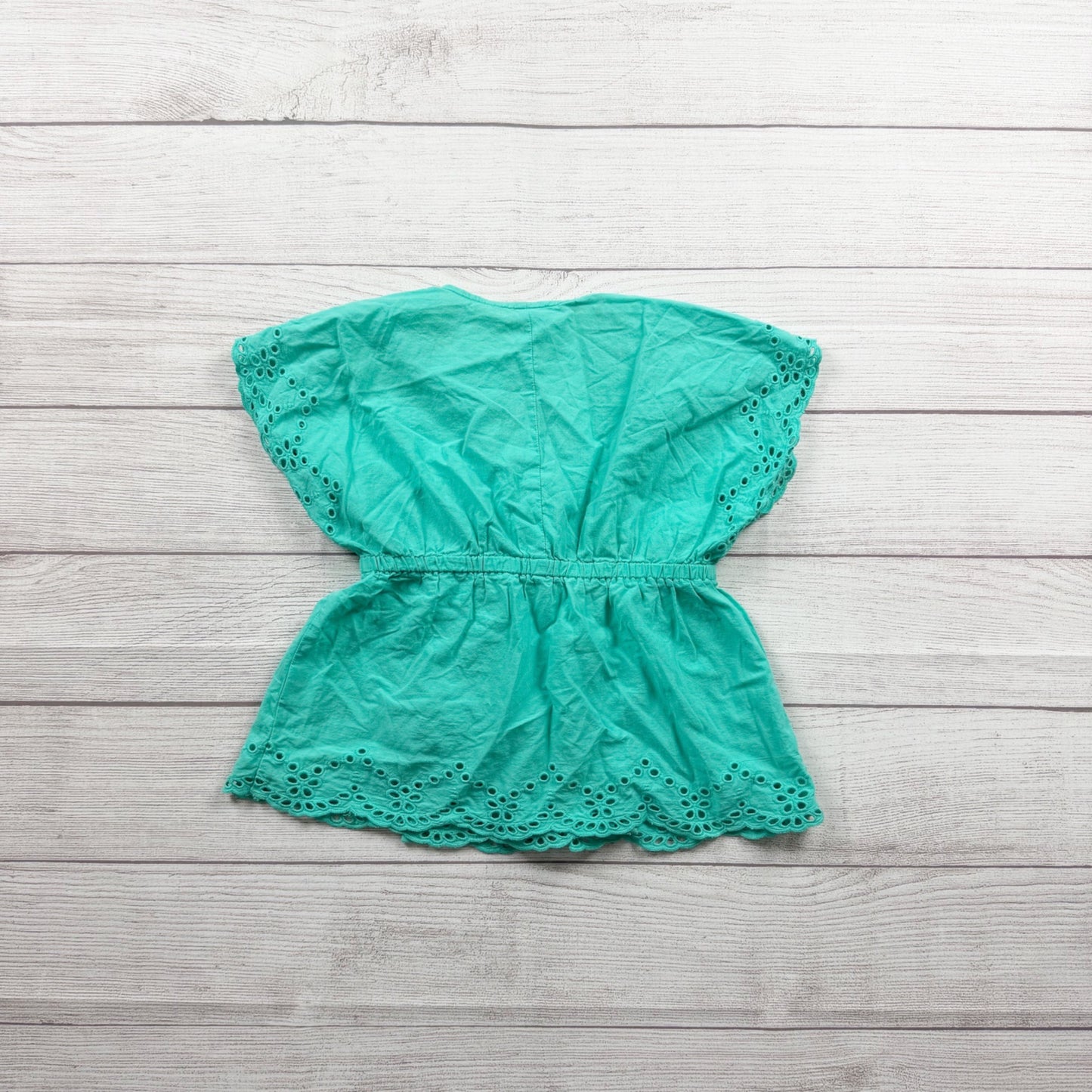 Janie and Jack Girls Swim Cover Up Top Eyelet Wrap Coverup Beach Shirt 4