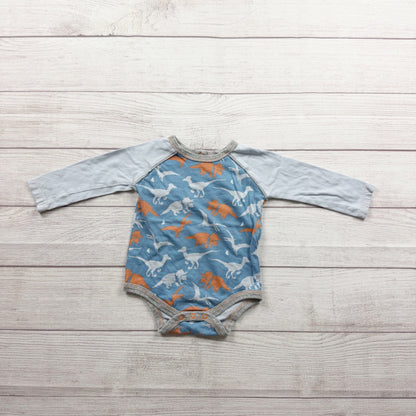 Burt's Bees Baby Long Sleeve Organic Cotton Dinosaur Bodysuit 6-9 Months