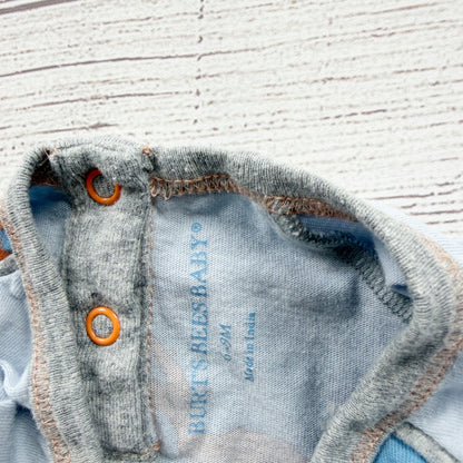 Burt's Bees Baby Long Sleeve Organic Cotton Dinosaur Bodysuit 6-9 Months