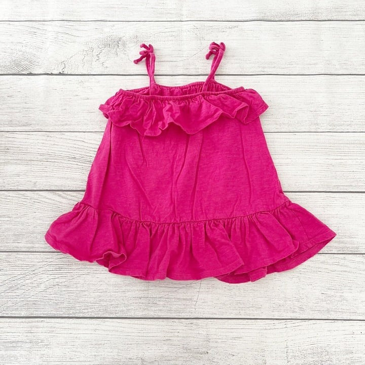 Old Navy Toddler Dress Ruffle Hem Tie Strap Sleeveless Dress 18-24 Months
