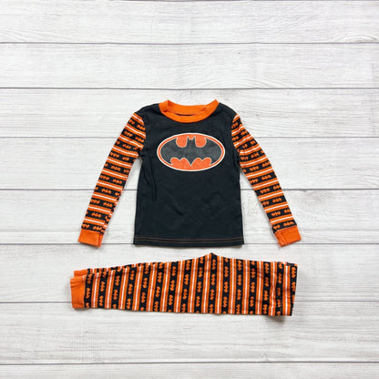 DC Comics Batman Toddler Boys 2-Piece Pajama Set Black Orange Halloween 3T