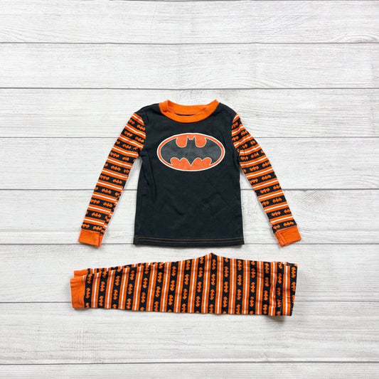 DC Comics Batman Toddler Boys 2-Piece Pajama Set Black Orange Halloween 3T