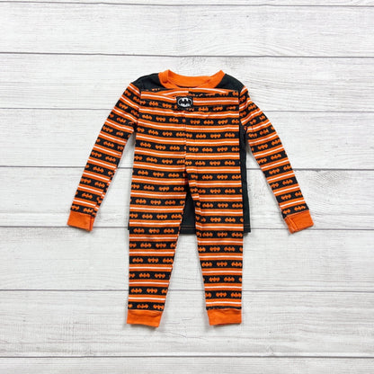DC Comics Batman Toddler Boys 2-Piece Pajama Set Black Orange Halloween 3T