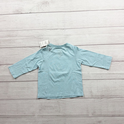 First Impressions Blue Long Sleeve Shirt Polar Bear Applique NWT 9-12 Months
