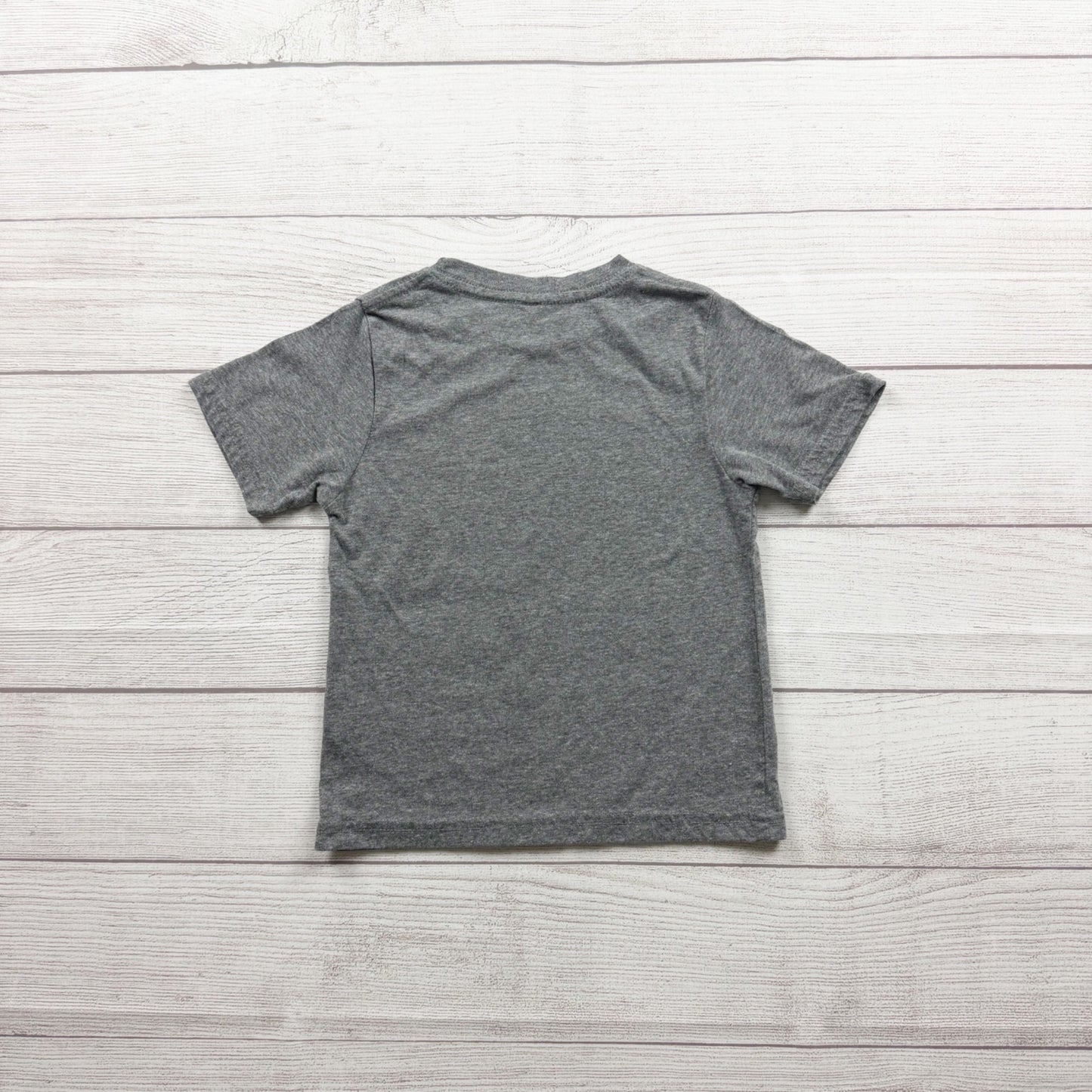 Instant Message Toddler Gray T-Shirt Red Monster Truck Holiday Christmas 3T