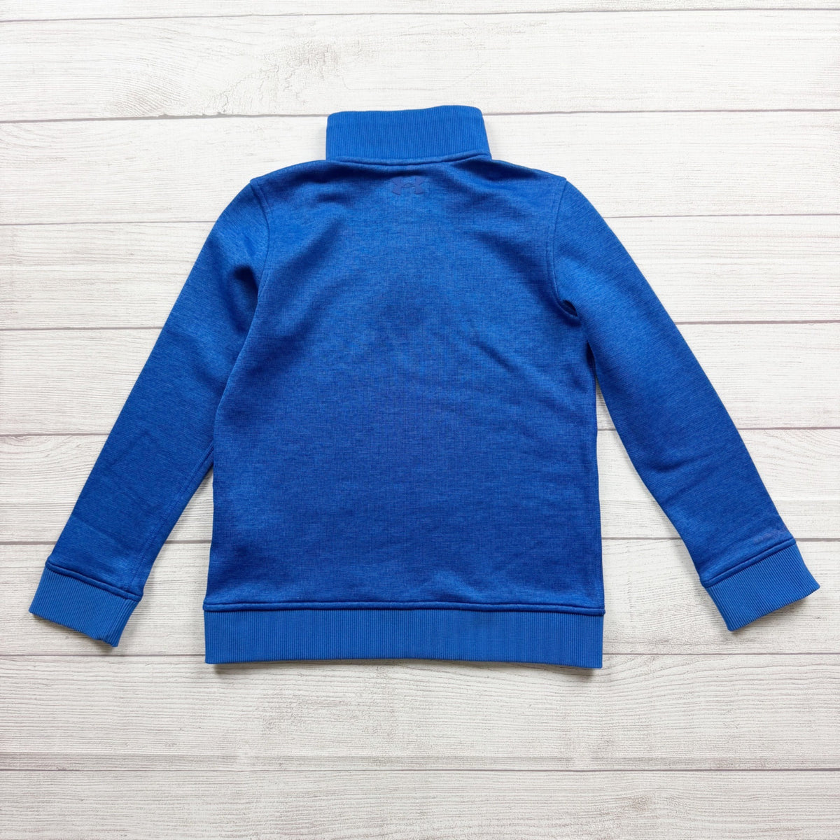 Under Armour Youth Blue Quarter Zip Pullover Long Sleeve Performance Sweater M