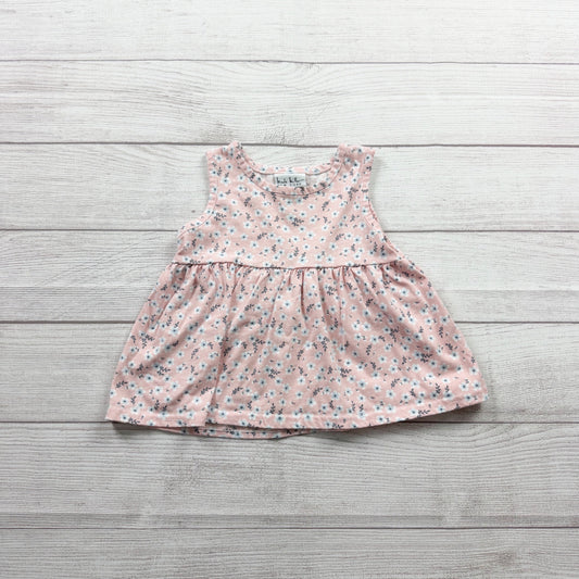 Nicole Miller Girls Sleeveless Floral Print Pink Top 4