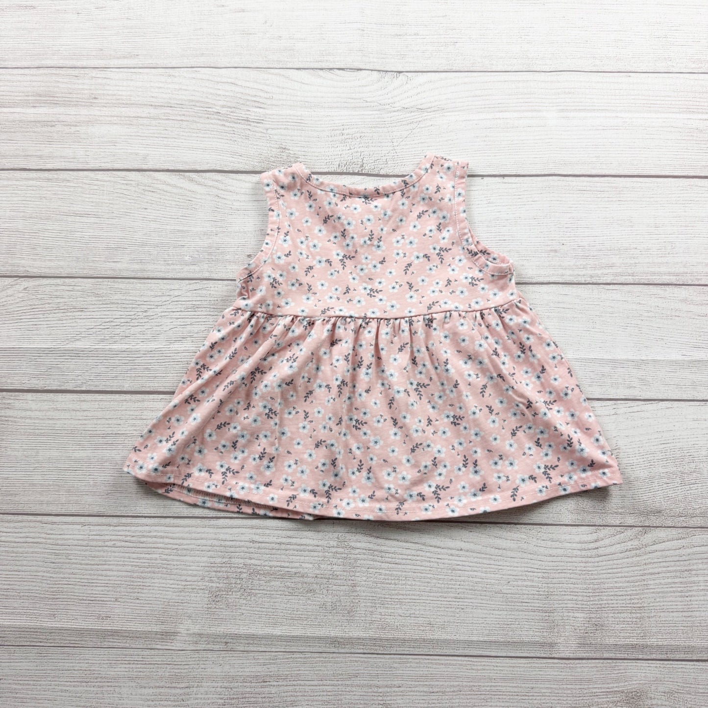 Nicole Miller Girls Sleeveless Floral Print Pink Top 4