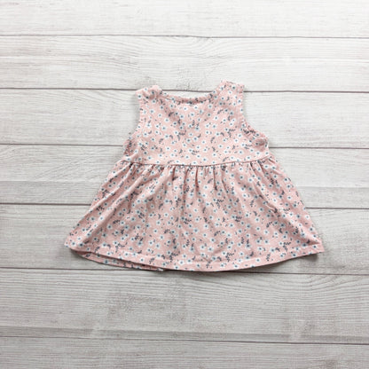 Nicole Miller Girls Sleeveless Floral Print Pink Top 4