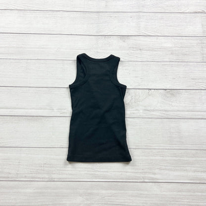 Cat & Jack Girls Black Cotton Ribbed Tank Top Lightweight Sleeveless XS 4-5
